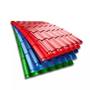 Durable galvanized color thin corrugated ppgi steel roofing sheet