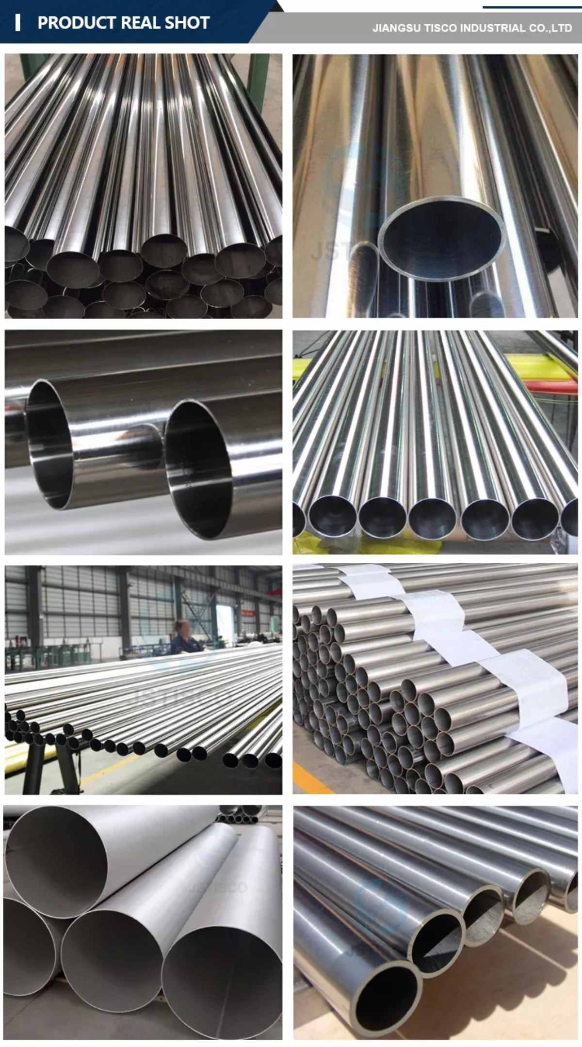 Stainless steel seamless round pipe