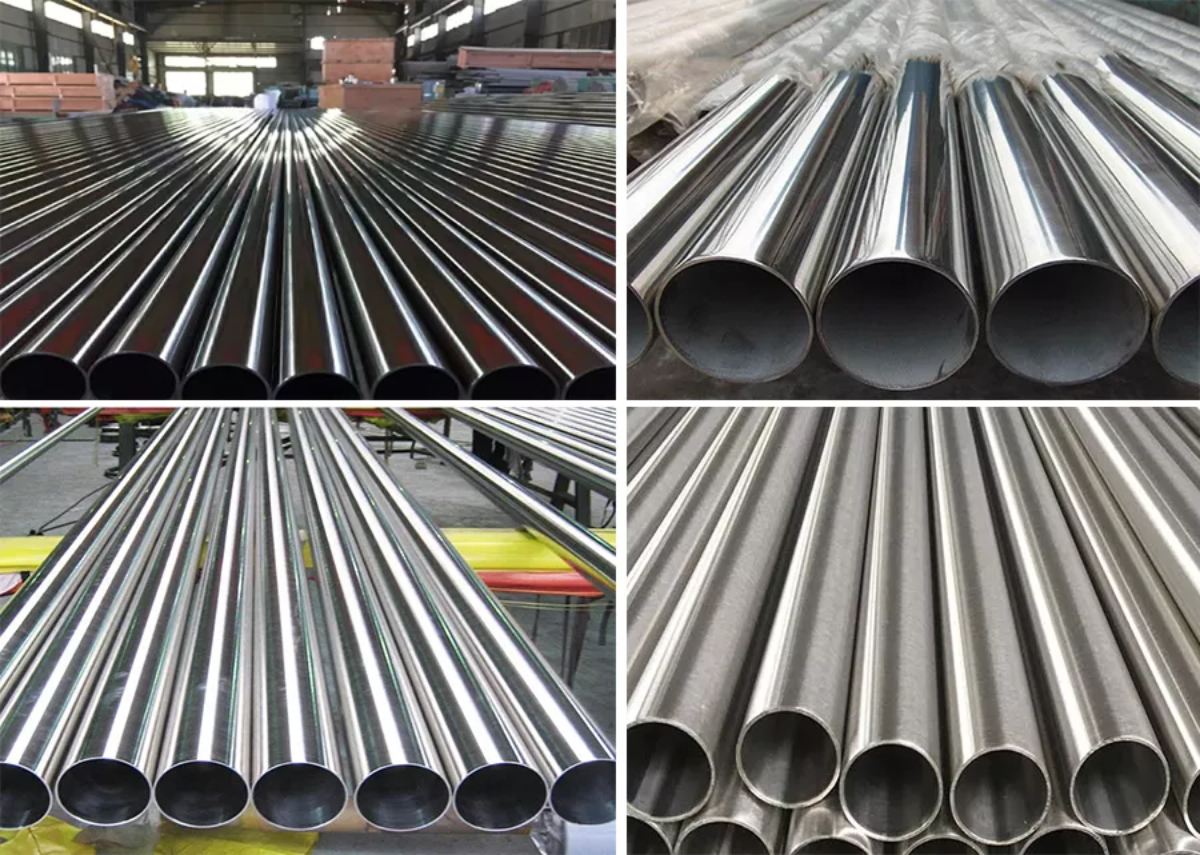 Stainless steel seamless round pipe